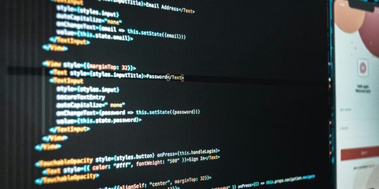 Detailed close-up view of programming code on a computer screen, showcasing a web application interface. The Importance of Digital Authentication in Today's World