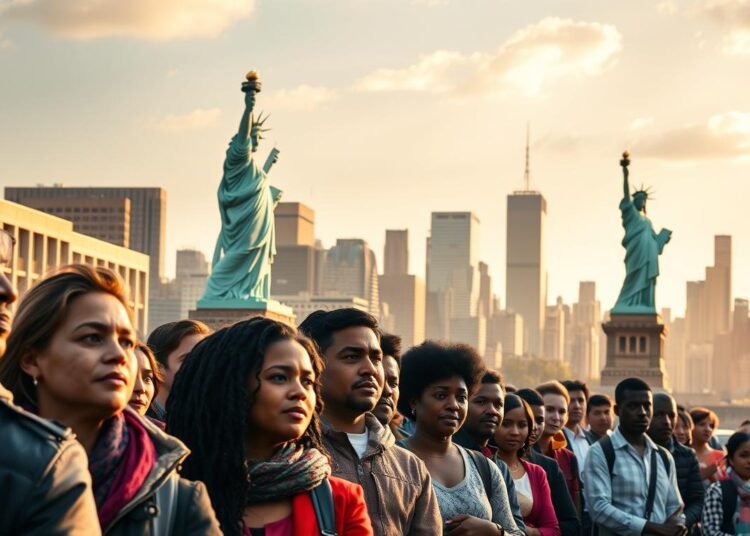 الهجرة العشوائية لامريكا